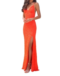 Женское платье оранжевое Scala