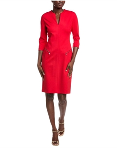 Хьюго Босс Дамар Приталенное платье, красный Hugo boss