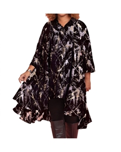 Платье Birdie с принтом "брызги яичного ликера" - Plus в черном цвете On the plus side