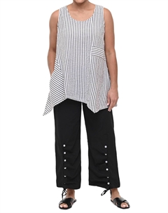 Сиеста туника в полоску Мерфи из пике, Murphy Seersucker Stripe Tulip clothing