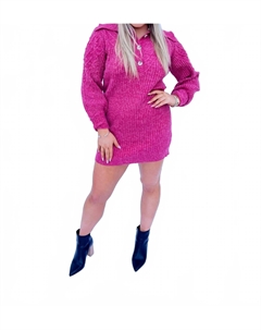 Розовое платье-свитер Remi Umgee