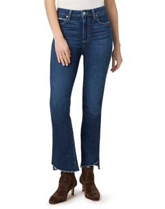 Классические джинсы Claudine с высокой талией и расклешенными штанинами до щиколотки в оттенке Vignette, Vignette Paige