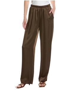 Винс Сатиновые Брюки на резинке, коричневый Vince