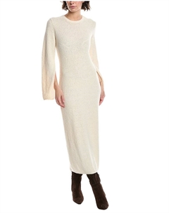 Теория Букле Терри Платье, белый Theory