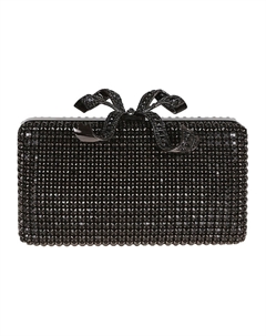 Черный кристальный клатч Box Self-portrait