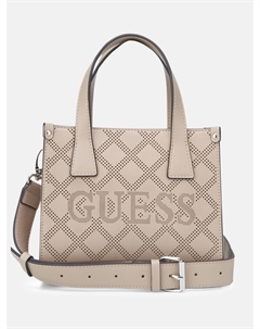 Перфорированная мини-сумка Forber с логотипом, Taupe Guess factory