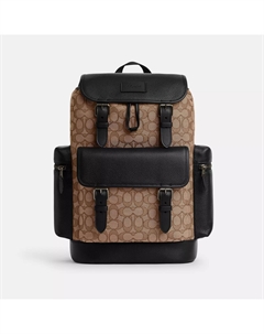 Sprint Рюкзак из фирменного жаккарда, черный Coach outlet