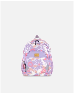 Детский рюкзак Сиреневый с ретро-цветочным принтом Deux par deux