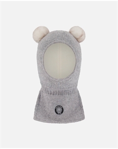 Вязаный балаклава Хизер Грей, серый Deux par deux