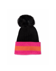 Детская полосатая шапка с искусственным помпоном Rave, Rave Haute shore