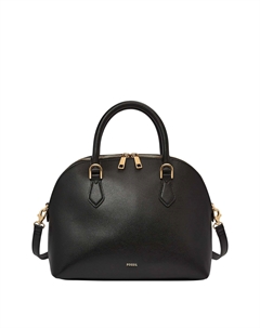 Женская Кожаная Bri Куполообразная Сумка, черный Fossil