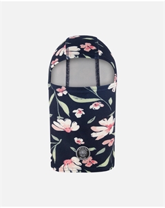 Балаклава из флиса с цветочным принтом в синем цвете Deux par deux