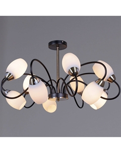 Люстра на штанге 01270-0.3-10B BK+AB Reluce