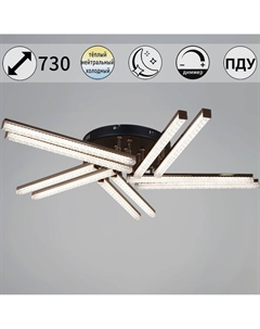 Потолочная люстра 17090-0.3-10 BK+FG Reluce