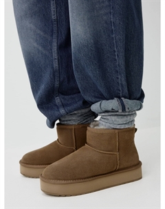 Угги из натуральной замши с подкладкой из меха Sela