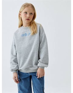 Свитшот оверсайз с принтом для девочек Sela