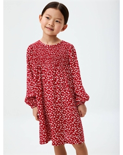 Вискозное платье с принтом для девочек Sela