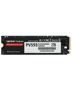 Накопитель SSD M.2 2280 Viper VP593 PV593P2TBM28H 2TB, 14000/13000MB/s, TBW 1400 Patriot memory