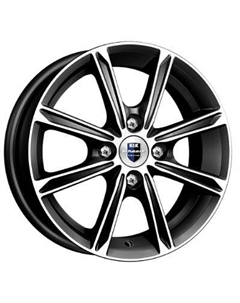 Диски R14 4x100 5J ET45 D67,1 Флэш (КС698) алмаз чёрный K&k