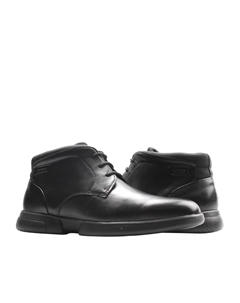 Smoother Chukka Черные кожаные мужские повседневные мюли Geox