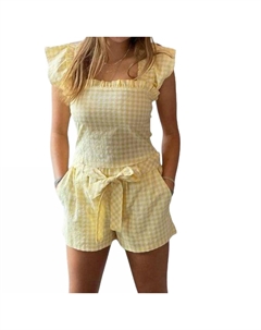 Клетчатые шорты желтые Sundays