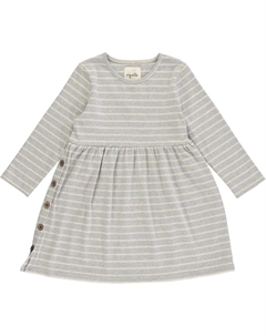 Платье Madigan для девочки в серо-бежевую полоску Vignette
