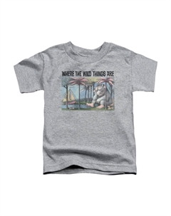 Футболка для малышей с принтом "Там, где живут чудовища", Athletic Heather Gildan