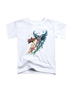 Футболка с коротким рукавом для малышей Justice League of America Allegiance, белый Gildan