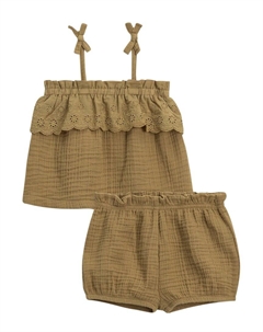 Цветной Organics Zuri Муслиновый комплект, зеленый Colored organics