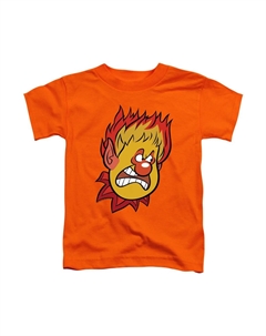 Футболка с коротким рукавом для малышей "Год без Санты" - Мистер Холод, оранжевый Gildan