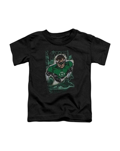 Футболка для малышей Justice League of America Green Lantern #1 Distress с коротким рукавом Gildan