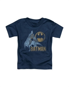 Футболка с коротким рукавом Batman Knight Watch для малышей, темно-синий Gildan