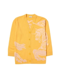 Барберри Экуэстриан Найт Кашемировый свитер, оранжевый Burberry