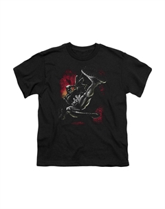 Футболка с коротким рукавом для детей "Batman Kick Swing", черный Gildan