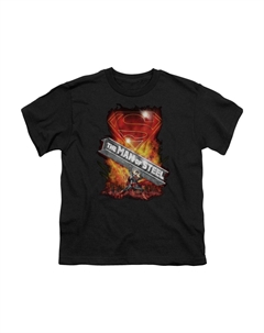 Футболка с коротким рукавом для детей "Superman Steel Girder", черный Gildan