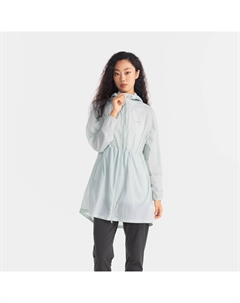 Женская зелёная горная трекинговая ветровка с защитой от солнца HELIUM 550 Quechua