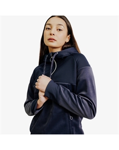 Женская флисовая кофта для верховой езды серии 900 синяя Fouganza