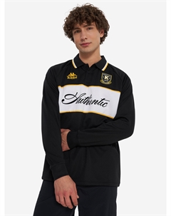 Поло с длинным рукавом мужское, Черный Kappa