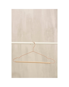 Плечики для одежды wood, 41.5×22.5×1 см, розовые Savanna