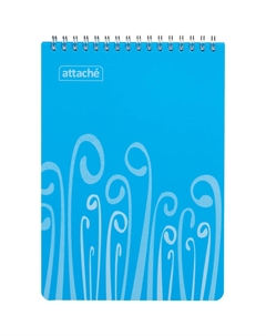 Блокнот Fantasy А5 80 листов голубой в клетку на спирали (147х215 мм) Attache