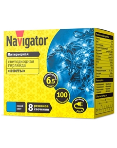Гирлянда нить NGF-S01-100B-5-6.5m-230-C8-G IP20 Navigator