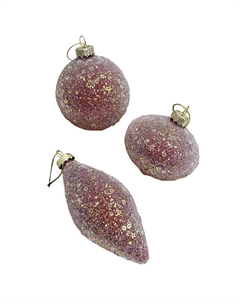 Подвеска Новогодняя 8см стекло красный в асс-те Нет марки