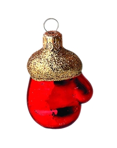 Подвеска Варежка 6см стекло в асс-те Нет марки