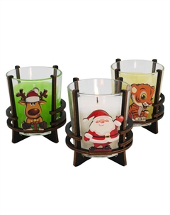 Свеча в стакане ароматизированная 10см в асс-те Нет марки