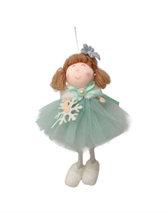 Подвеска Ангел 15см текстиль голубой в ассортименте Нет марки