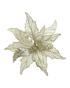 Растение искусственное Пуансеттия 30см шампань Maxijoy