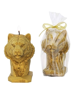 Свеча Бюст тигра 10см бронза Нет марки