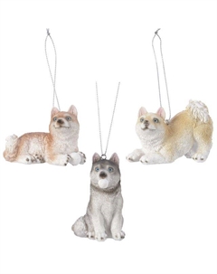 Подвеска Собака 8см п/а в асс-те Kaemingk