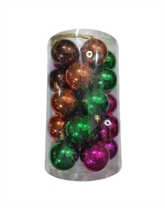 Набор шаров 60мм 25шт пластик микс-3 Нет марки