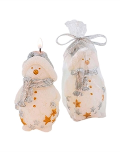 Свеча Нарядный снеговик 11см Нет марки